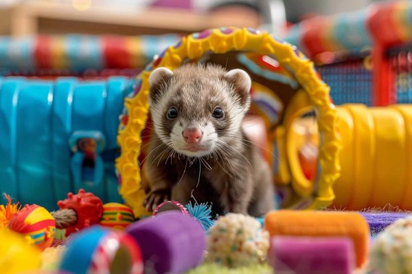 How to Create a Stimulating Environment for Ferrets to Curb Destructive Behaviors?